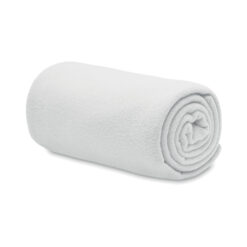 Alternative view of RPET polar fleece deken 150 x 120 cm wit