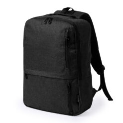 RPET rugzak met 15 inch laptopvak zwart
