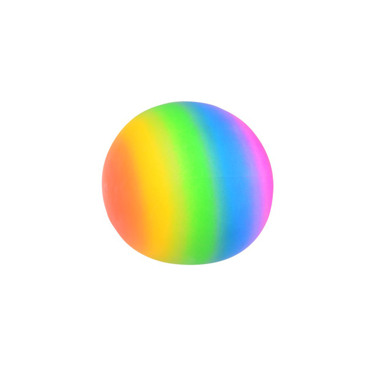Grote neon squishy rainbow bal 9 cm - Afbeelding 2