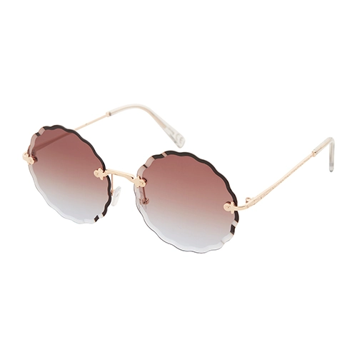 Trendy ronde zonnebril | smoke lenzen - Afbeelding 2