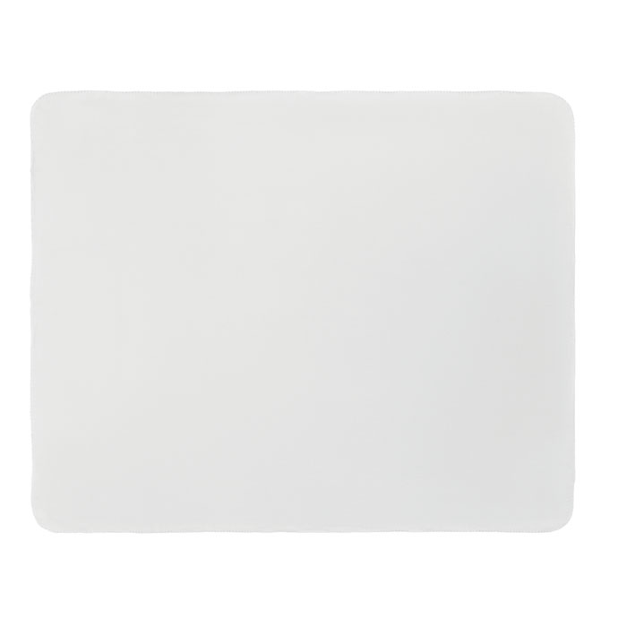 RPET polar fleece deken 150 x 120 cm wit - Afbeelding 3