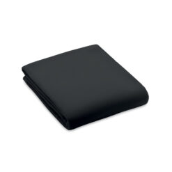 RPET polar fleece deken 150 x 120 cm zwart