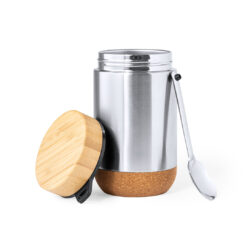 RVS Lunchbox 450ml met Lepel – Natuurlijke Stijl
