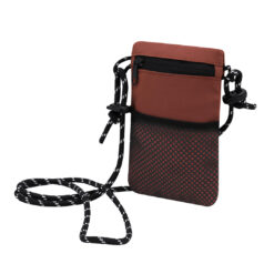 Alternative view of Telefoontasje met mesh voorvak - Bordeauxrood