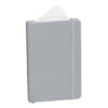 Notitieboek A6 imitatieleer zilver