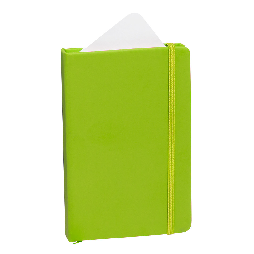 Notitieboek A6 imitatieleer lichtgroen