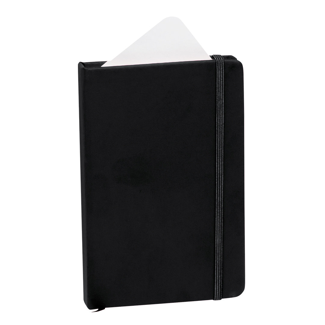 Notitieboek A6 imitatieleer zwart