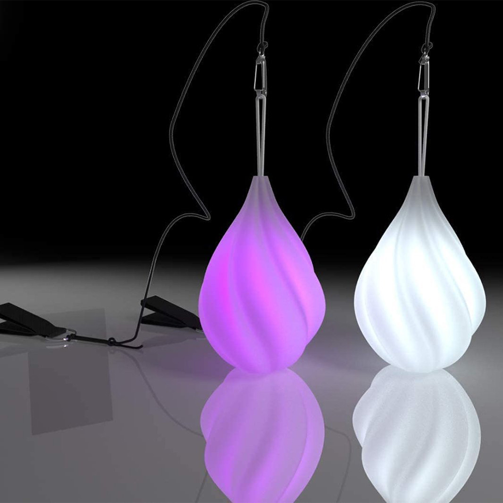 LED POI-ballen druppelvormig multicolor - 2 stuks - Afbeelding 5