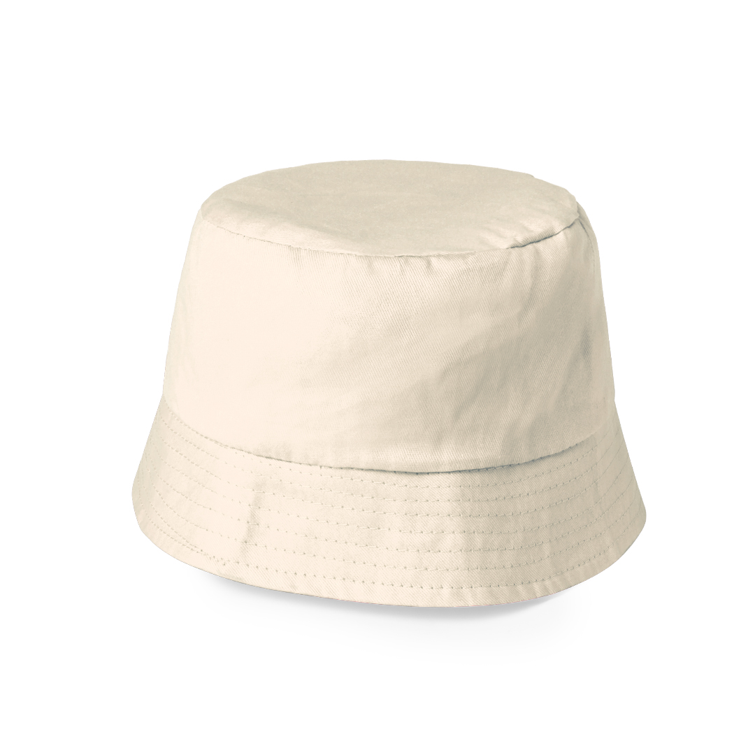 Bucket hat katoen naturel