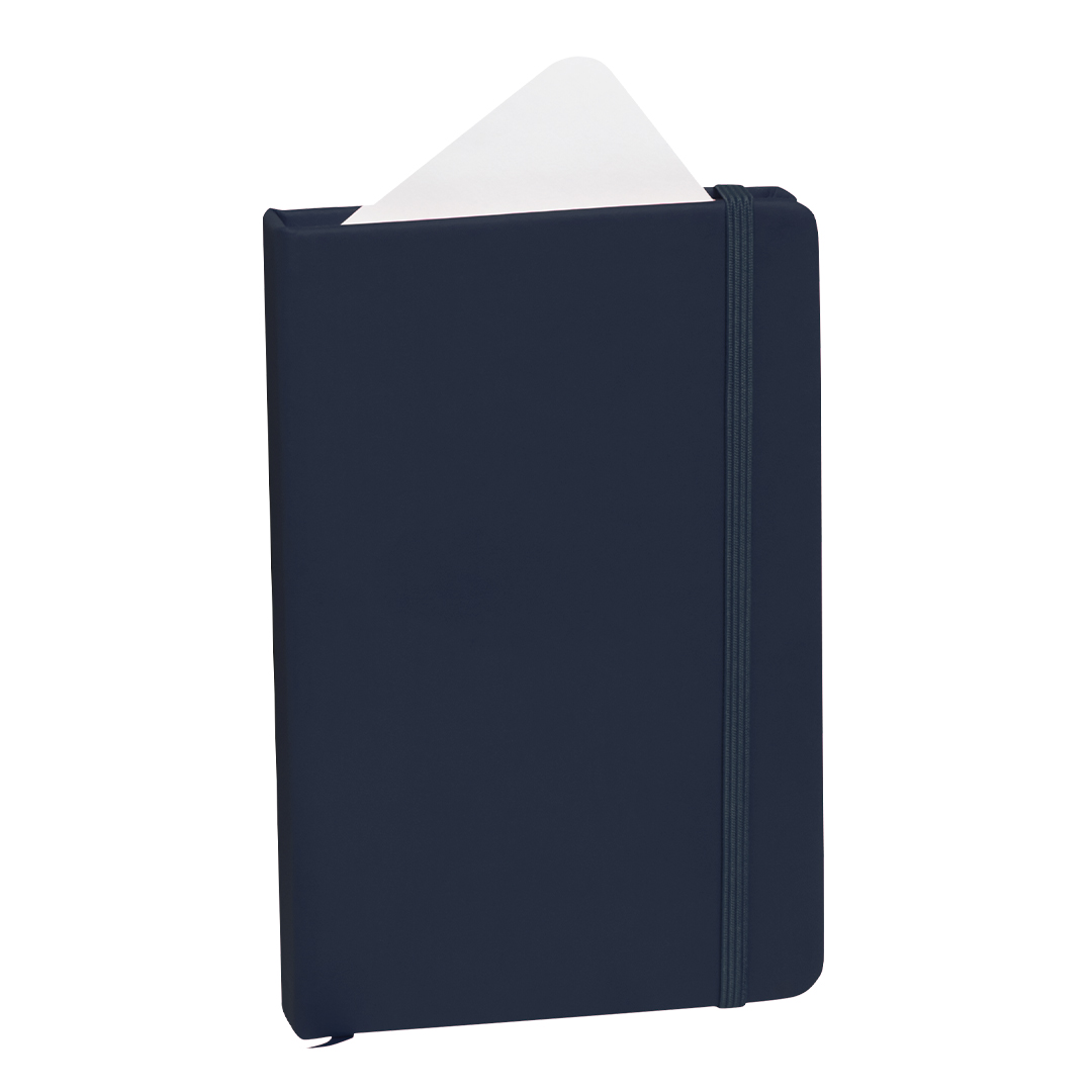 Notitieboek A6 imitatieleer marineblauw
