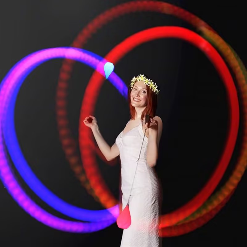 LED POI-ballen druppelvormig multicolor - 2 stuks - Afbeelding 7