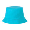 Bucket hat katoen lichtblauw