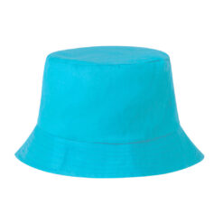 Bucket hat katoen lichtblauw