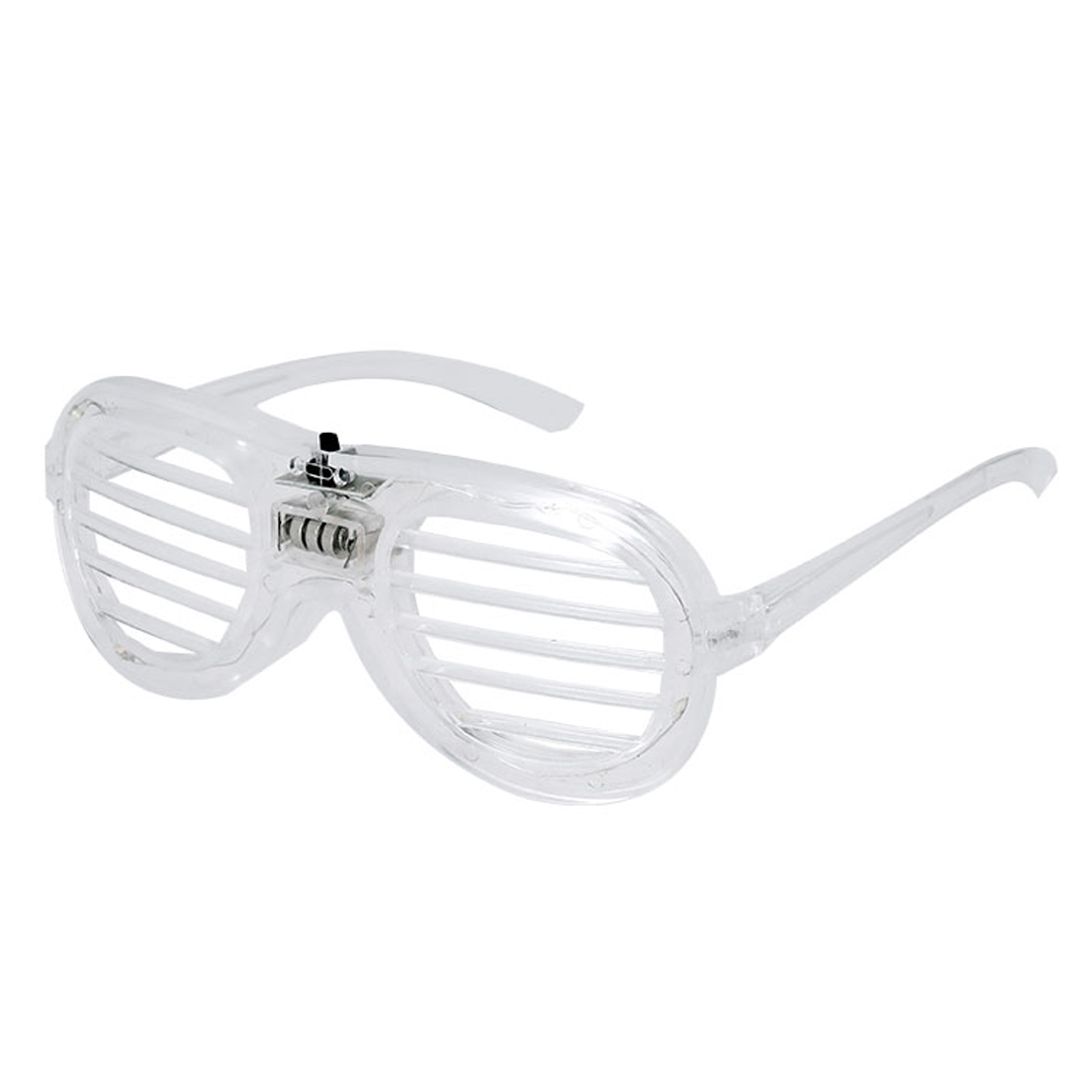 LED shutter bril RGB transparant - Afbeelding 4