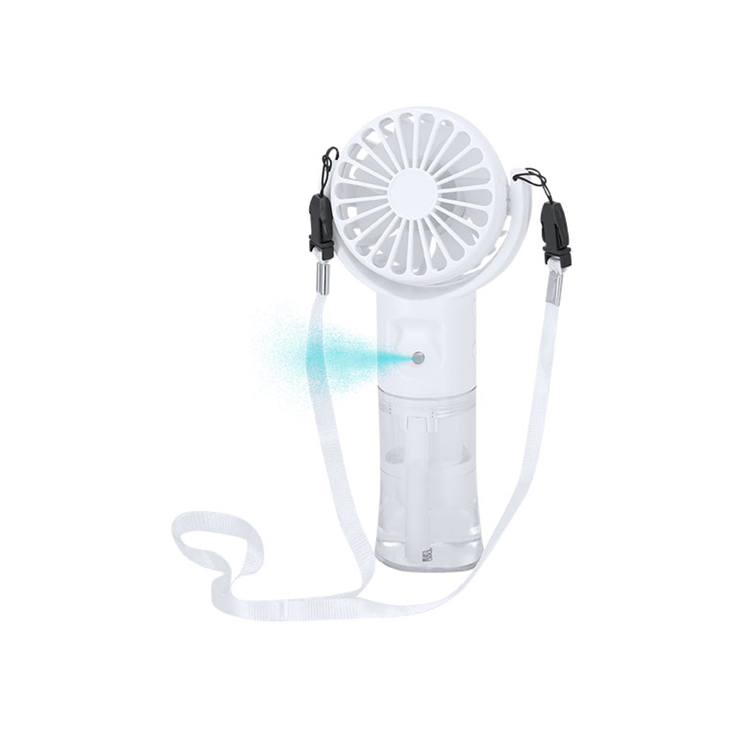 Handventilator met vernevelaar USB oplaadbaar - Wit - Afbeelding 3