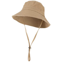 Sarlini bucket hat met verstelbaar koord bruin
