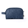 Toilettas met draaglus RPET polyester marineblauw