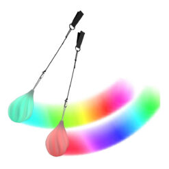 LED POI-ballen druppelvormig multicolor - 2 stuks