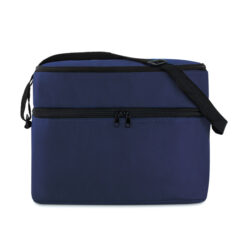 Alternative view of 2-vaks koeltas met schouderband polyester blauw