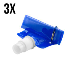 Waterzak met karabijnhaak - Blauw - 3 Stuks