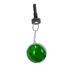 Alternative view of Flexibele bekerdeksel met rietje en sleutelhanger - Siliconen - Groen