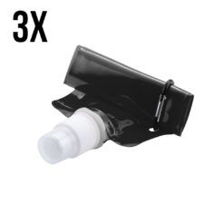 Waterzak met karabijnhaak - Zwart - 3 Stuks