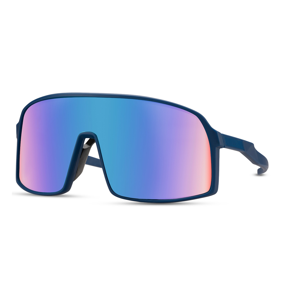 Blauwe sport zonnebril - Blauwe glazen