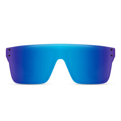 Alternative view of Vierkante zonnebril met randloos montuur - Blauw/paarse glazen