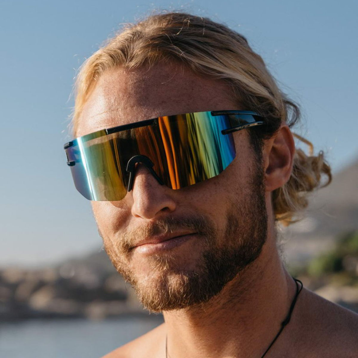 Sportzonnebril zwart/grijs - Multicolor glas - Afbeelding 3