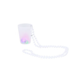 Shotglas met Ledverlichting en Parelkoord- 50 ml - Kunststof