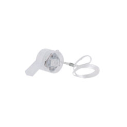 Alternative view of Lichtgevende fluitje met multicolor LED en koord - Wit