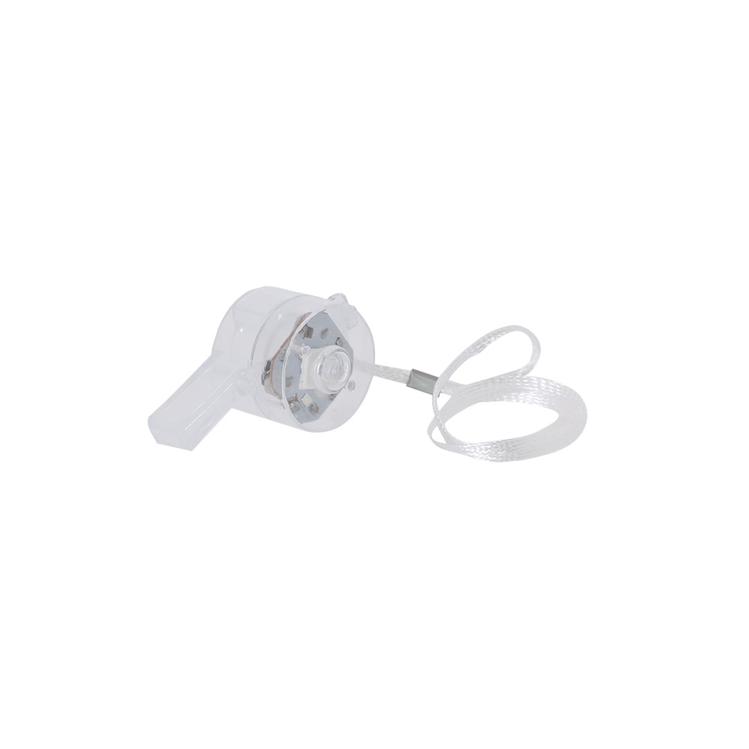 Lichtgevende fluitje met multicolor LED en koord - Wit - Afbeelding 2