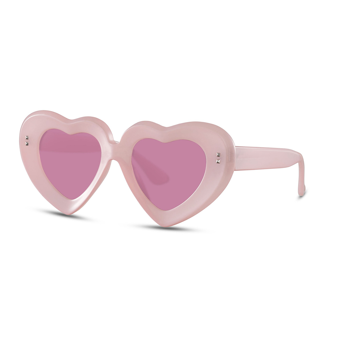 Hartjes zonnebril roze - Met roze glazen