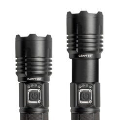 Alternative view of Campfest oplaadbare LED zaklamp met SOS-modus 5000 mAh - Zwart
