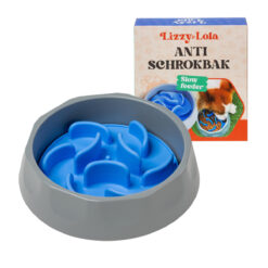 Lizzy & Lola - 2-in-1 voerbak en anti schrokbak - Sky Blue