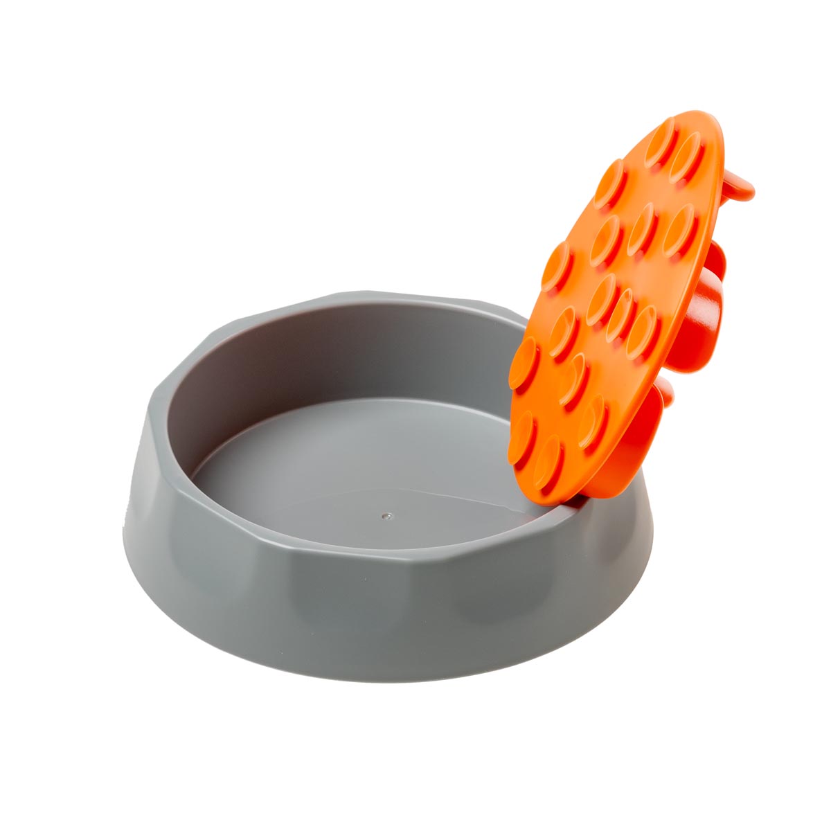 Lizzy & Lola - 2-in-1 voerbak en anti schrokbak - Wild Orange - Afbeelding 3