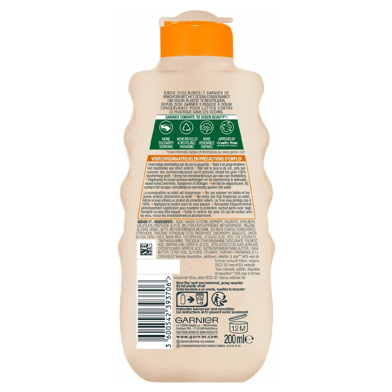 Garnier Ambre Solaire waterresistente zonnebrandcrème SPF 30 200 ml - Afbeelding 2