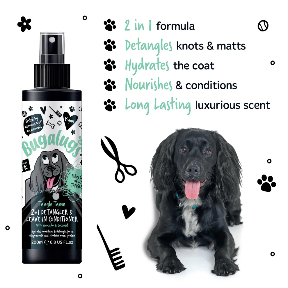 Bugalugs Avocado & Coconut 2-in-1 conditoner & ontklittingsspray 200 ml - Afbeelding 4