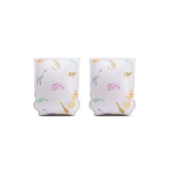 Zwembandjes wildlife print wit 2-6 jaar