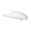 Zonneklep met stoffen bekleding wit