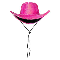 Alternative view of Cowboy hoed pailletten roze