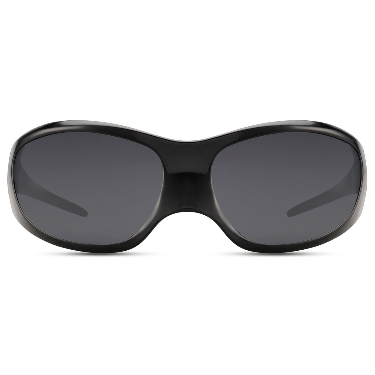 Zwarte zonnebril classic model groot - Met zwarte glazen - Afbeelding 2