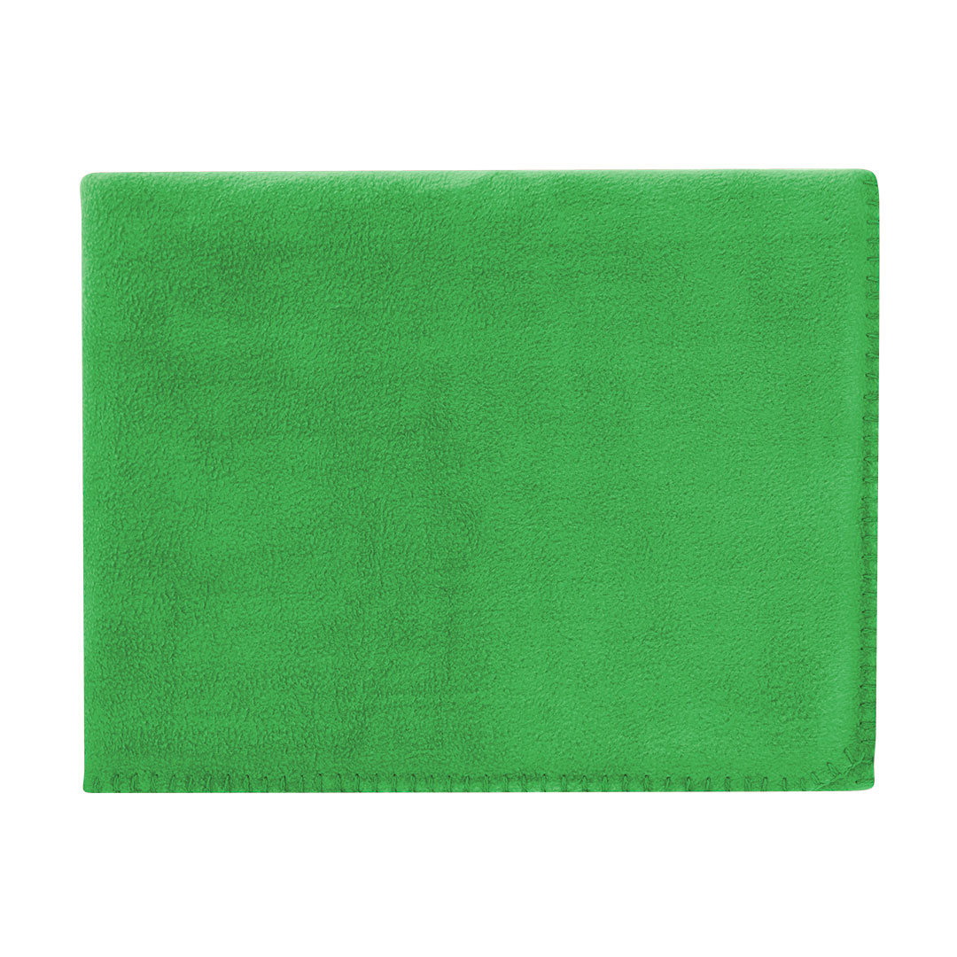 Polar fleece deken 150 x 120 cm groen - Afbeelding 2