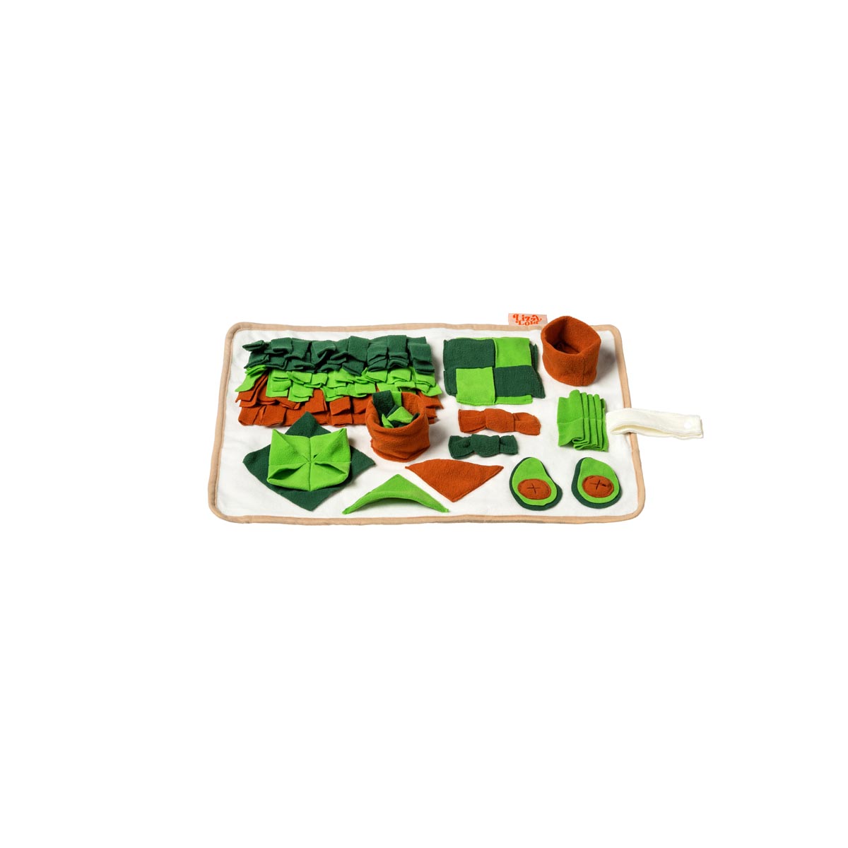 Lizzy & Lola - Snuffelmat hond - Sniffocado - 65 x 45 cm - Afbeelding 2