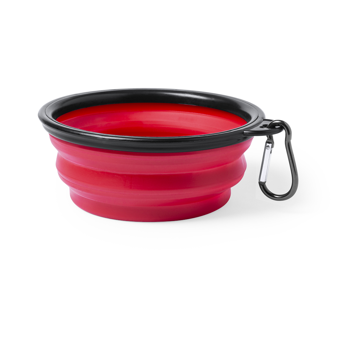 Drinkfles voor dieren 900 ml – 2 compartimenten (water & voer) – Inclusief opvouwbare voerbak en karabijnhaak - Afbeelding 3