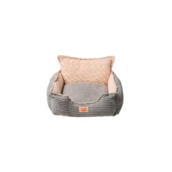 Alternative view of Lizzy & Lola - Fluffy Hondenmand Ribby Single - 46 cm vierkant - Beige/Grijs