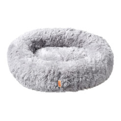 Lizzy & Lola - Fluffy hondenmand Donut 80 cm - Grey