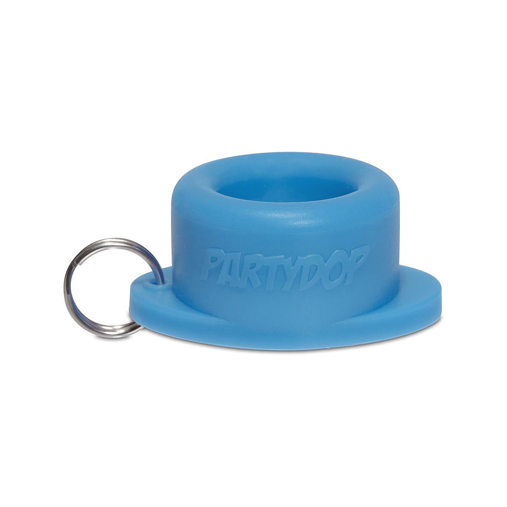 Hold Ub elastische bekerhouder zwart + Universele Partydop blauw - Afbeelding 2