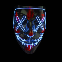 Alternative view of LED Masker Halloween – Purge Stijl – Met Controller – Wit Licht
