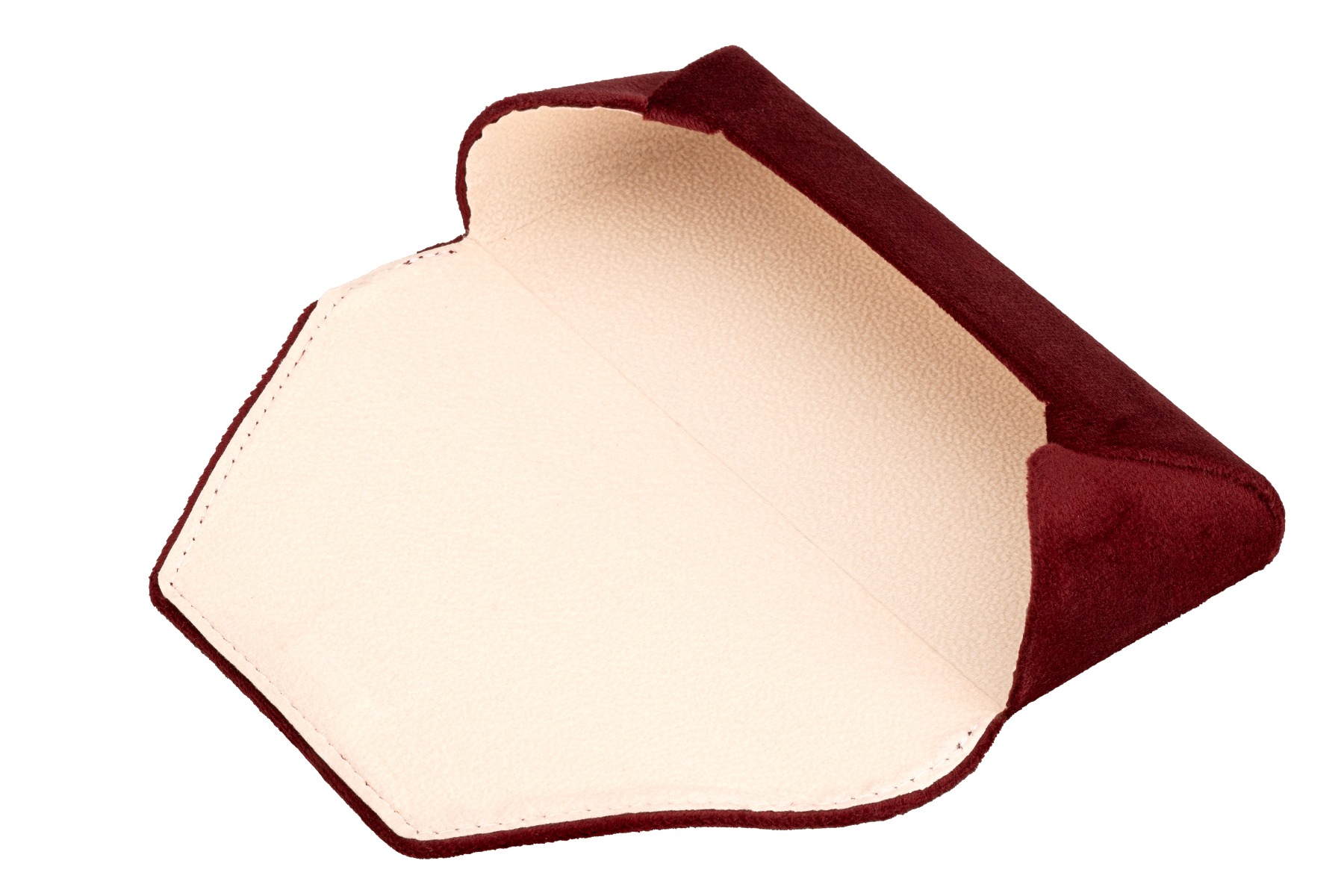 Luxe Brillendoosje – Velours Afwerking – Stevig & Elegant – Bordeauxrood - Afbeelding 2